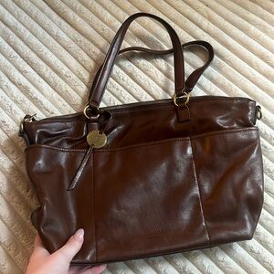 Brown shoulder bag